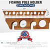 Rush Creek Creations 11-Rod Wall or Ceiling Fishing Rod Storage Rack