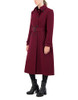 COLE HAAN WOMEN'S SIGNATURE SLICK WOOL BLEND TRENCH COAT - SIZE 6 - BORDEAUX