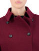 COLE HAAN WOMEN'S SIGNATURE SLICK WOOL BLEND TRENCH COAT - SIZE 6 - BORDEAUX