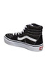 VN000D5F6BT VANS SK8-HI (Little Big Kid) Unisex Black/True White, Size 11.5