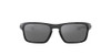OAKLEY MEN'S SLIVER STEALTH SQUARE SUNGLASSES OO9408-0556 POLISHED BLACK/BLACK