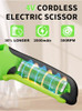 VIR-SIN 4V 2000MAH CORDLESS CARDBOARD CUTTER, BOX CUTTER 2 BLADES - LEAF GREEN