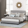 FB17020CK FURINNO LAVAL BUTTON TUFTED UPHOLSTERED, California King, Glacier