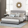 FB17020CK FURINNO LAVAL BUTTON TUFTED UPHOLSTERED, California King, Glacier