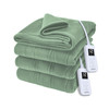 Sage Green Color Sunbeam Royal Ultra Fleece Heated Electric Blanket