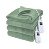 Sage Green Color Sunbeam Royal Ultra Fleece Heated Electric Blanket