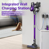 FUNCCUBE CORDLESS VACUUM CLEANER LIGHTWEIGHT 2-IN-1 STICK S1079 - PURPLE/GRAY