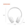 JBL TUNE 670NC ADAPTIVE NOISE CANCELLING SMART AMBIENT WIRELESS ON-EAR - WHITE