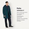 AMAZON ESSENTIALS (DEMI'S PICK) MEN'S MODERN OVERSIZED HEAVYWEIGHT PARKA -XS