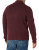 AEM20072F21 AMAZON ESSENTIALS MEN LONG-SLEEVE SHAWL CARDIGAN SIZE M BURGUNDY New
