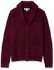 AEM20072F21 AMAZON ESSENTIALS MEN LONG-SLEEVE SHAWL CARDIGAN SIZE M BURGUNDY New