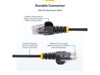 StarTech.com 9in Black Slim CAT6 Ethernet Cable, Snagless RJ45, LSZH, 28AWG Pure