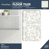 FloorPops Estate Peel & Stick Floor Tiles, Gray New