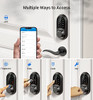 Veise RZ07 Fingerprint Smart Lock, Keyless Entry, App Control - Matte Black