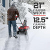 POWERSMART ELECTRIC SNOW BLOWER 21 IN. CORDED SNOW BLOWER 15AMP LED LIGHT