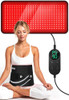 ROMISA 25” X 12.3”Large Red Light Therapy Pad Tri-Chip 312 LEDs 48W - BLACK