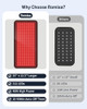 ROMISA 25” X 12.3”Large Red Light Therapy Pad Tri-Chip 312 LEDs 48W - BLACK
