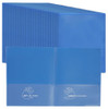 ECR4KIDS 36-PIECE POCKET PARENT-TEACHER CLASSROOM FOLDER, SCHOOL SUPPLIES BLUE New