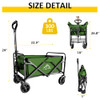 SAILARY COLLAPSIBLE WAGON WITH QUIET WHEELS, VS23FW03-03GN - GREEN