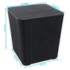Sunnydaze 11.5-Gallon Outdoor Deck Box Weather-Resistant TST241 - Phantom Gray New