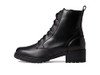 W20768 COLE HAAN WOMEN'S CAMEA WATERPROOF LACE-UP COMBAT - SIZE 8 BLACK LEATHER New