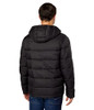 532SP839-001 COLE HAAN MEN'S HOODED NYLON PUFFER JACKET - MEN M - BLACK New