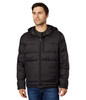 532SP839-001 COLE HAAN MEN'S HOODED NYLON PUFFER JACKET - MEN M - BLACK New