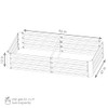 SUNNYDAZE GALVANIZED STEEL RECTANGULAR RAISED GARDEN BED - 4 X 8 FT - SILVER