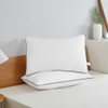 ACANVA BED PILLOWS FOR SLEEPING 2 PACK KING (Pack of 2) - BLACK WHITE New