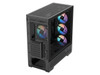 SAMA S41 Mid-Tower PC Case, 4 x 120mm ARGB Fans, Pre-Installed ARGB HUB, 4mm