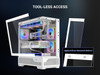 SAMA V43 Mid-Tower PC Case, 6 x 120mm PWM ARGB Fans, 4mm Tempered Glass, USB3.1