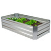 Sunnydaze Galvanized Raised Garden Bed - Metal Raised Bed for Gardening
