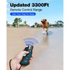 UNBRANDED 3300FT RECHARGEABLE WATERPROOF TRAINING COLLAR WITH REMOTE - BLUE