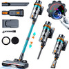 QIKCLN 450W 45KPA CORDLESS VACUUM CLEANER LIGHTWEIGHT STICK 450W - ORANGE/TEAL