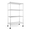 Simple Deluxe Heavy Duty 4-Shelf Storage Shelving Unit, Size: 35.83D x 13.98W