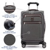 Travelpro Platinum Elite Softside Expandable Carry on Luggage Gray 20"