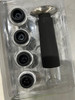 GENERIC WINE SAVER VACUUM PUMP WITH 4 STOPPERS - BLACK