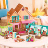 Li'l Woodzeez – Pass – The – Pasta Restaurant Playset – 41 Pieces Dollhouse Set