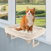 PETMAKER Cat Bed Window Sill with Bolster PET6368 - Cream