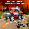 Sunny Days Entertainment Maxx Action Fire Truck Toy - RED/BLACK/WHITE/GRAY New