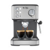 Mr. Coffee Compact Espresso Maker Machine Steam Wand 15-Bar Pump - Silver