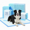 FLUFFYDREAM WATERPROOF DOG AND PUPPY PET TRAINING PAD 17.6"X23.6" (50PCS) - BLUE New
