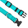 PWOD Dog Collar Adjustable Soft Neoprene Padded Nylon PetsGXQ02 - Teal L
