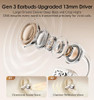 KING LUCKY CLIP-ON EARBUDS GEN 3 OPEN-EAR WIRELESS BLUETOOTH 6.0 - PEARL WHITE