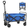 GENERIC BEACH WAGON BIG WHEELS SAND COLLAPSIBLE FOLDING ALL TERRAIN - BLUE