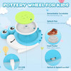 DCVREDF POTTERY WHEEL KIDS 3 CLAY KITS PAINTING SUPPLIES COMPLETE - BLUE/WHITE
