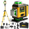 ABQOQ LASER LEVEL WITH TRIPOD - BLACK/YELLOW
