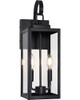 BESLOWE 18" OUTDOOR WALL LIGHT FIXTURE, 2-LIGHT STREET - BLACK (9046S)
