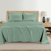 KATHY IRELAND HOME 1000 THREAD EGYPTIAN COTTON 6-PIECE SHEET SET, KING - GREEN New
