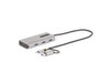 USB-C MULTIPORT ADAPTER W/ATTACHED USB-C TO USB-A DONGLE, DUAL HDMI (4K30HZ/1080